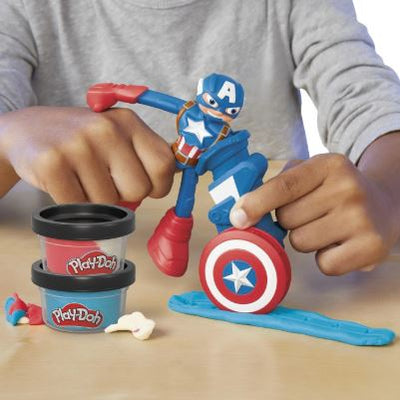 PLAY-DOH MARVEL - CAPTAIN AMERICA STAMPING SHIELD