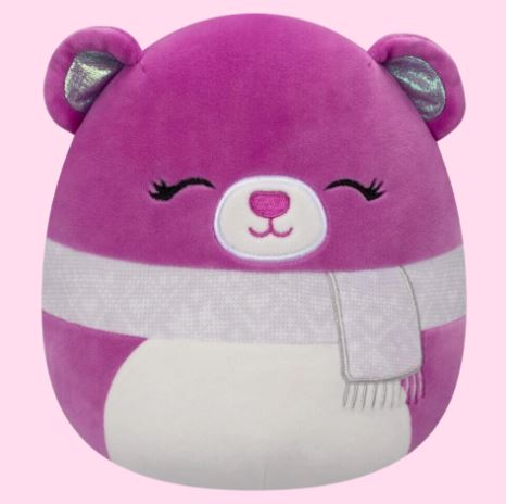 SQUISHMALLOWS - 7.5 INCH WAVE 16 C - CRISANTA THE MAGENTA BEAR - Toyworld Frankston