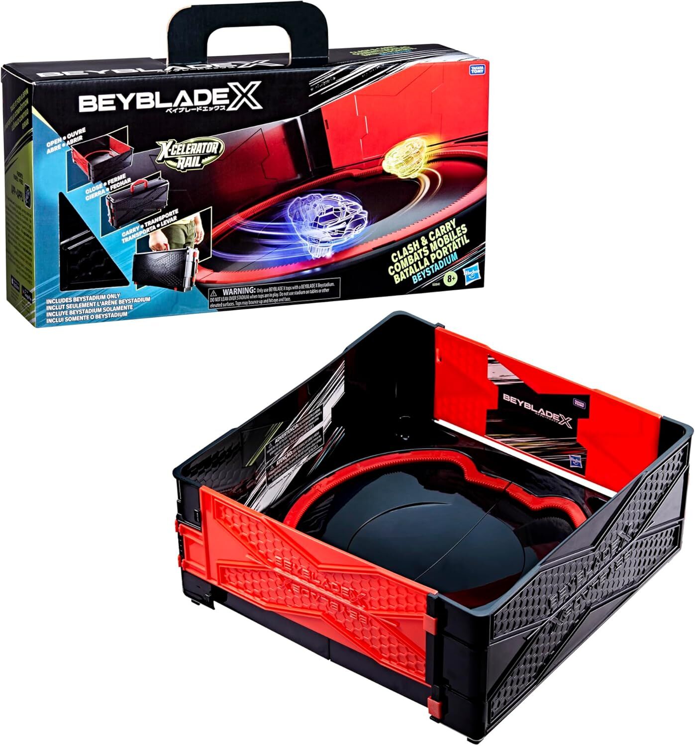 BEYBLADE X CLASH AND CARRY COMBAT MOBILE BEYSTADIUM