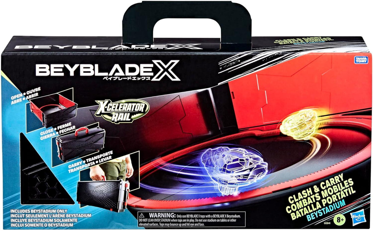 BEYBLADE X CLASH AND CARRY COMBAT MOBILE BEYSTADIUM