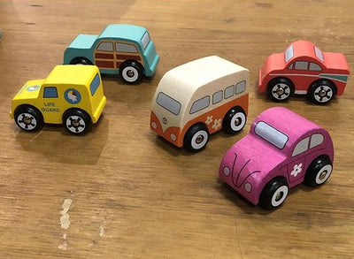 DISCOVEROO  - BEACH CAR SET ( SET OF 5 ) - Toyworld Frankston
