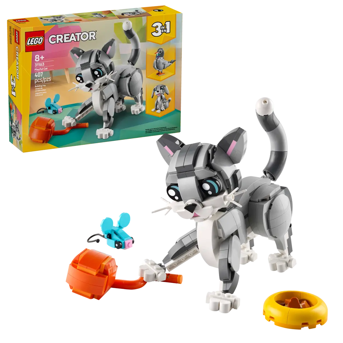 LEGO CREATOR 31163 PLAYFUL CAT 3 IN 1 - Toyworld Frankston