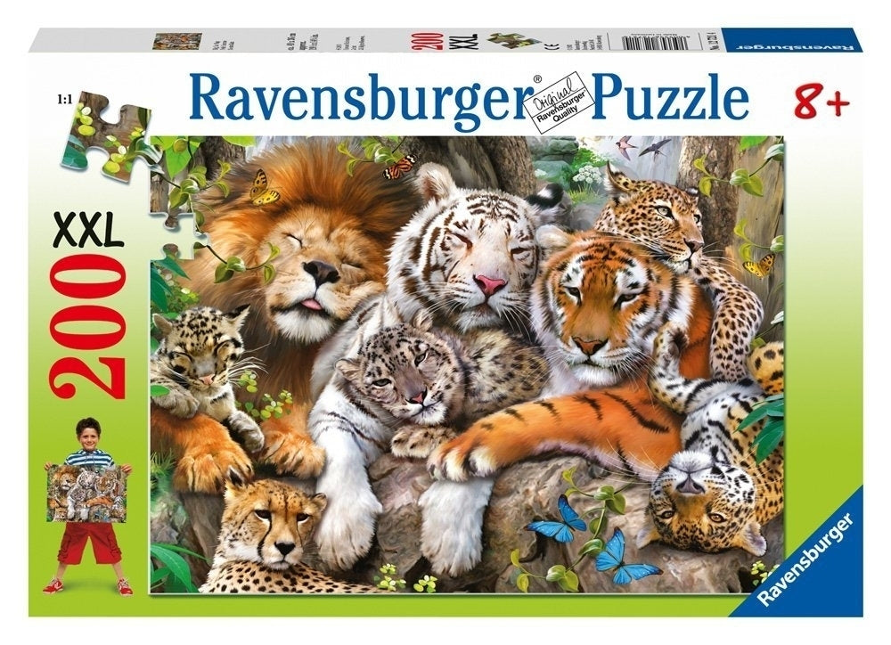 RAVENSBURGER - BIG CAT NAP PUZZLE 200 PIECE PUZZLE - Toyworld Frankston