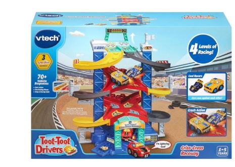 VTECH TOOT TOOT DRIVERS CRISS CROSS RACEWAY - Toyworld Frankston