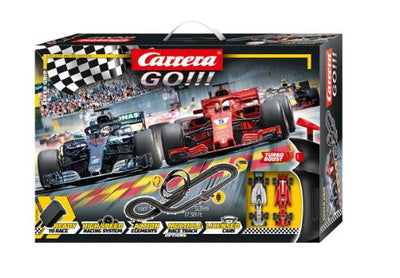 CARRERA GO SLOT CAR SETS 1:43 SPEED GRIP FORMULA 1 5.3M TRACK - Toyworld Frankston