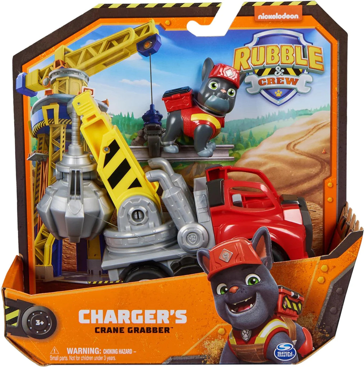 RUBBLE & CREW - CHARGER'S CRANE GRABBER VEHICLE - Toyworld Frankston