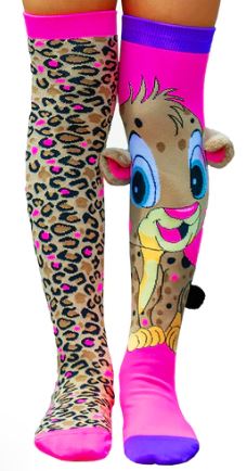 MADMIA CHEEKY CHEETAH TODDLER SOCKS WITH EARS AND TAIL - Toyworld Frankston