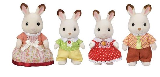 SYLVANIAN FAMILIES - CHOCOLATE RABBIT FAMILY - Toyworld Frankston