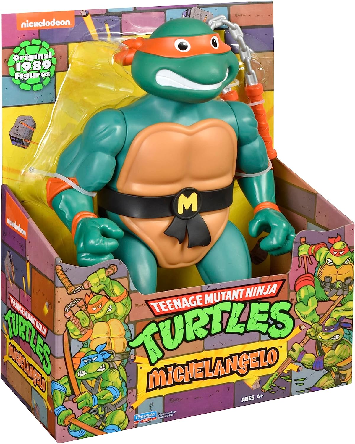TEENAGE MUTANT NINJA TURTLES - CLASSIC 12 INCH GIANT FIGURE - MICHELANGELO - Toyworld Frankston