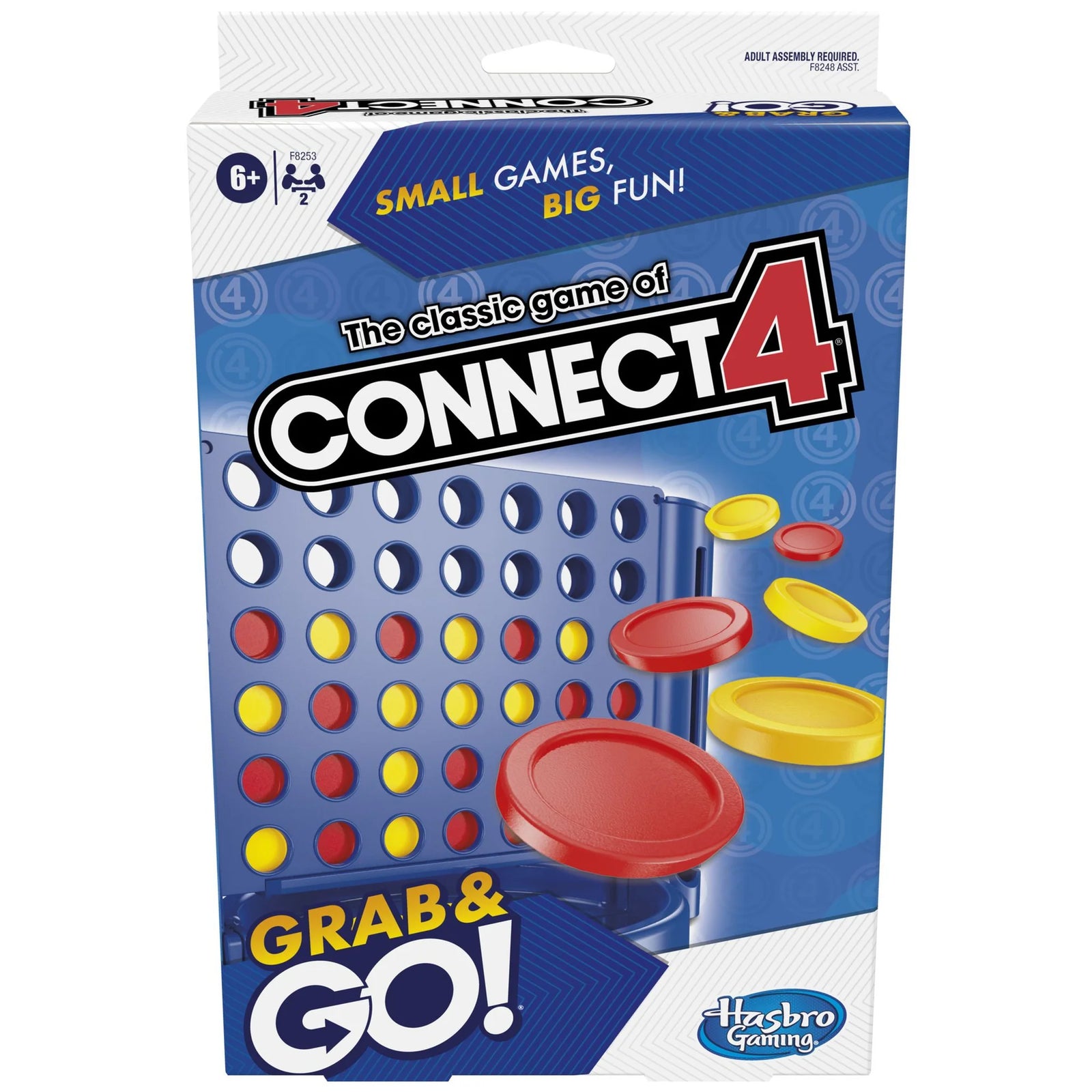 HASBRO GRAB AND GO - CONNECT 4 GAME - Toyworld Frankston