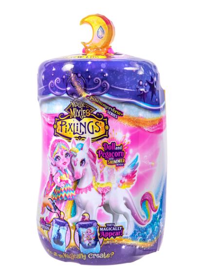 MAGIC MIXIES PIXLINGS SHIMMERVERSE SERIES S2 DOLL & UNICORN PEGASUS PLAYSET - Toyworld Frankston