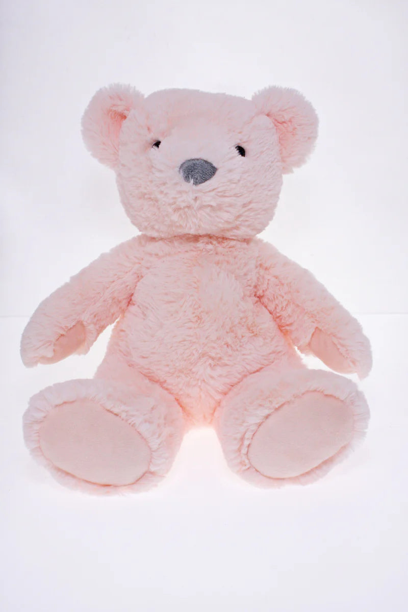 27CM PLUSH BEAR - PINK - Toyworld Frankston