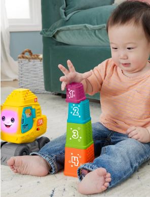 FISHER PRICE - COUNT AND STACK CRANE - Toyworld Frankston