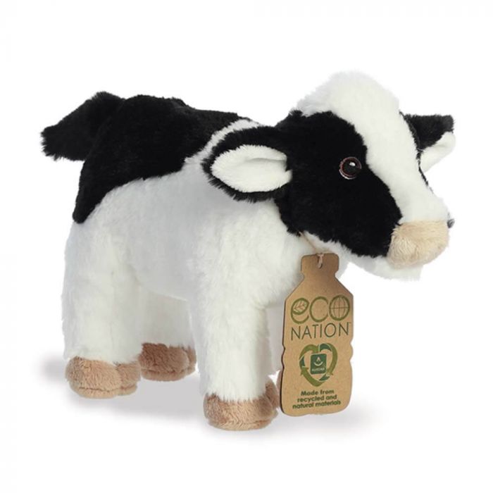 ECO NATION COW SOFT TOY - Toyworld Frankston