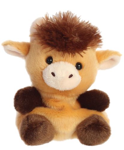 PALM PALS - HUBERT THE HIGHLAND COW 5" PLUSH - Toyworld Frankston
