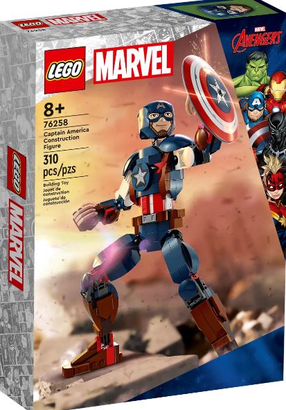 LEGO 76258 MARVEL - CAPTAIN AMERICA CONSTRUCTION FIGURE - Toyworld Frankston