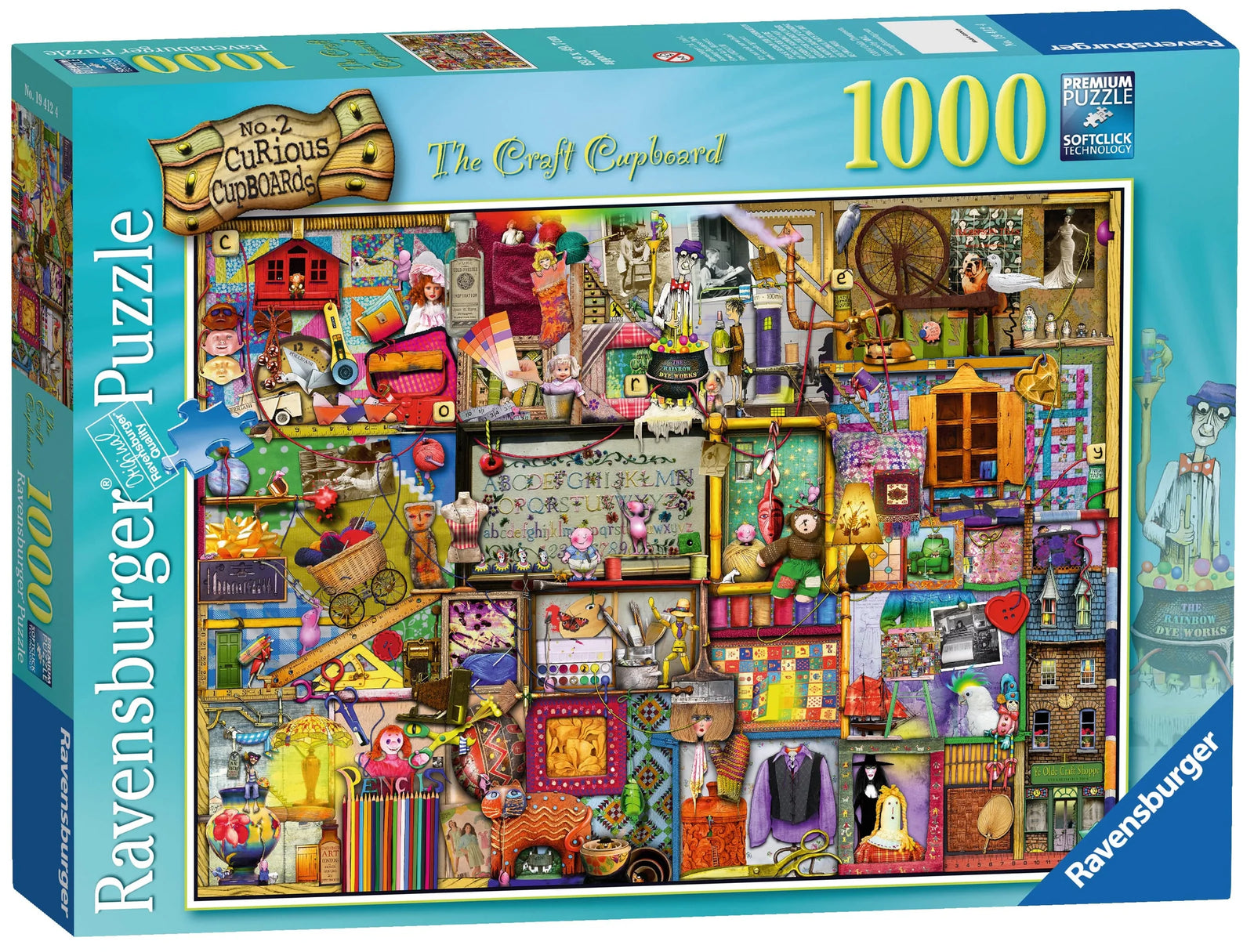 RAVENSBURGER PUZZLE - THE CRAFT CUPBOARD - CURIOUS CUPBOARDS NO. 2 1000 PIECE - Toyworld Frankston