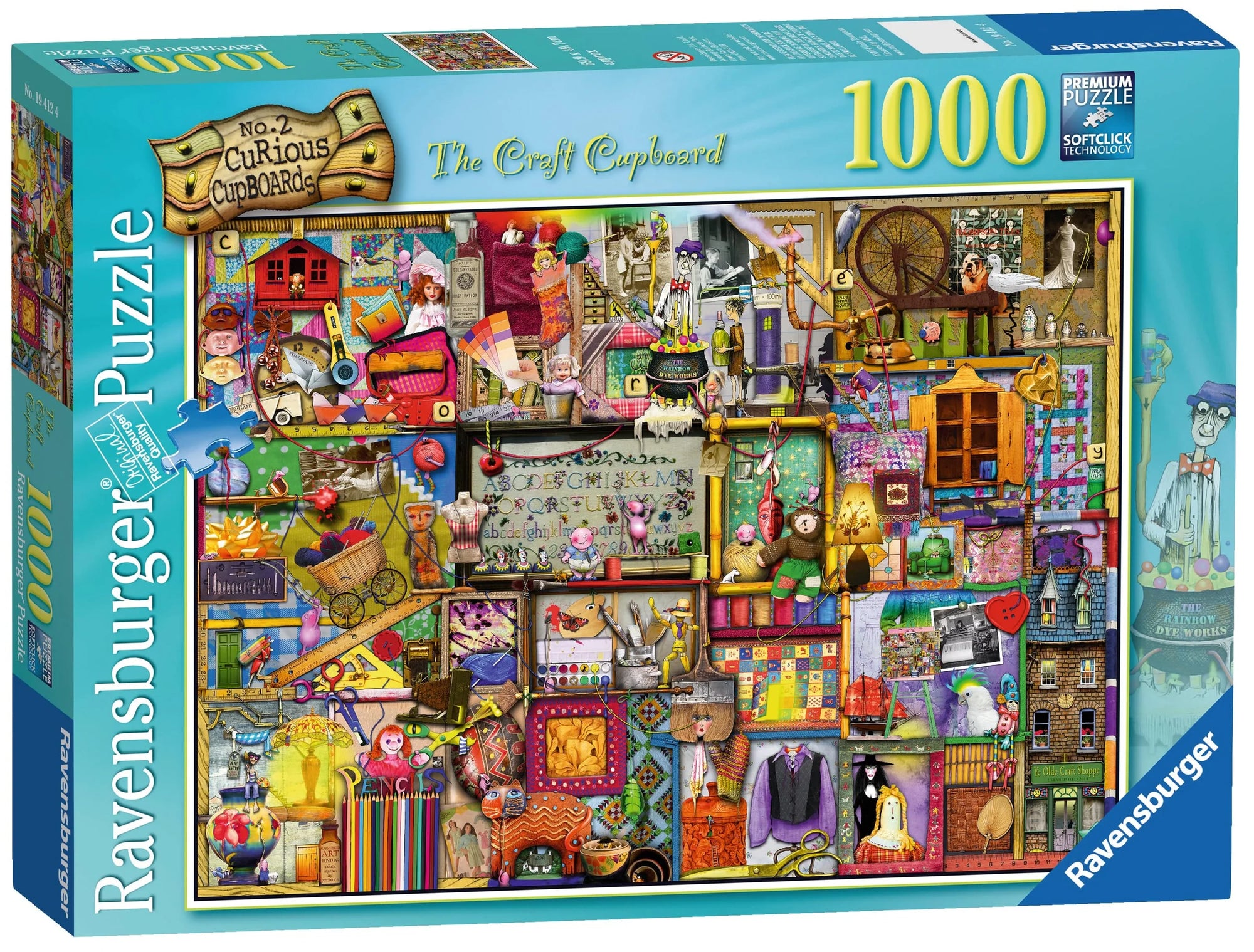 RAVENSBURGER PUZZLE - THE CRAFT CUPBOARD - CURIOUS CUPBOARDS NO. 2 1000 PIECE