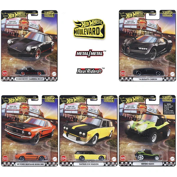 HOT WHEELS BOULEVARD 121-125 - COMPLETE SET OF 5