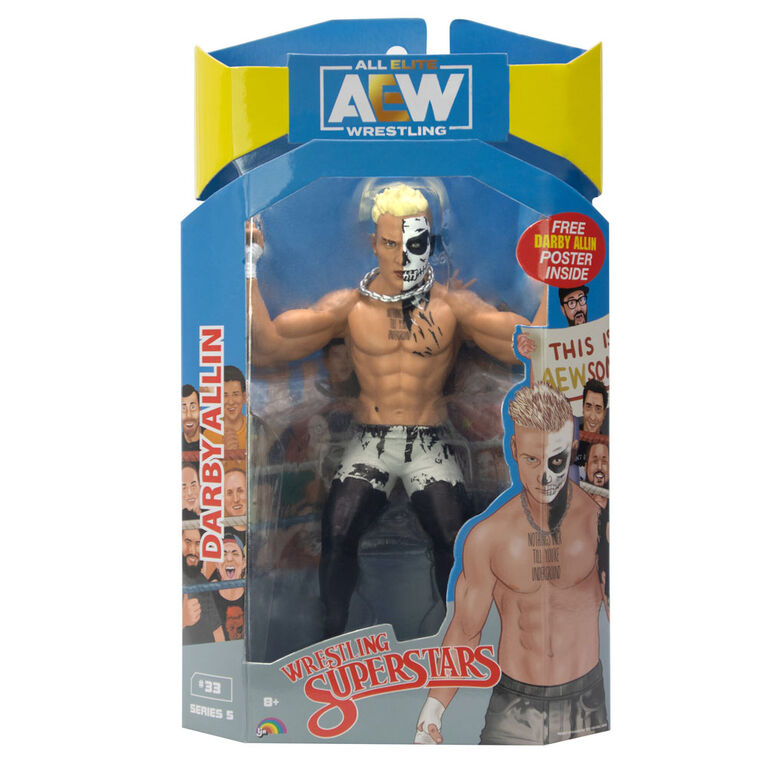 ALL ELITE WRESTLING WRESTLING SUPERSTARS #33 DARBY ALLIN  ACTION FIGURE - Toyworld Frankston