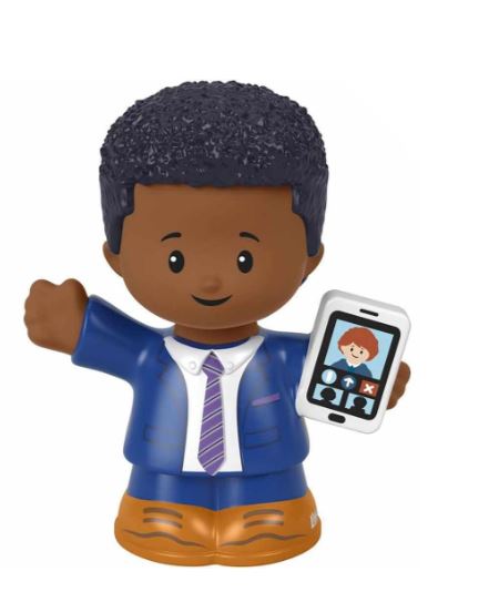 FISHER PRICE LITTLE PEOPLE SINGLE PACK - BOY IN SUIT WITH PHONE - Toyworld Frankston