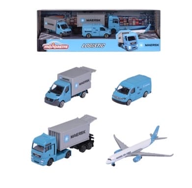 MAJORETTE MAERSK 4 PC BOX GIFTPACK - Toyworld Frankston