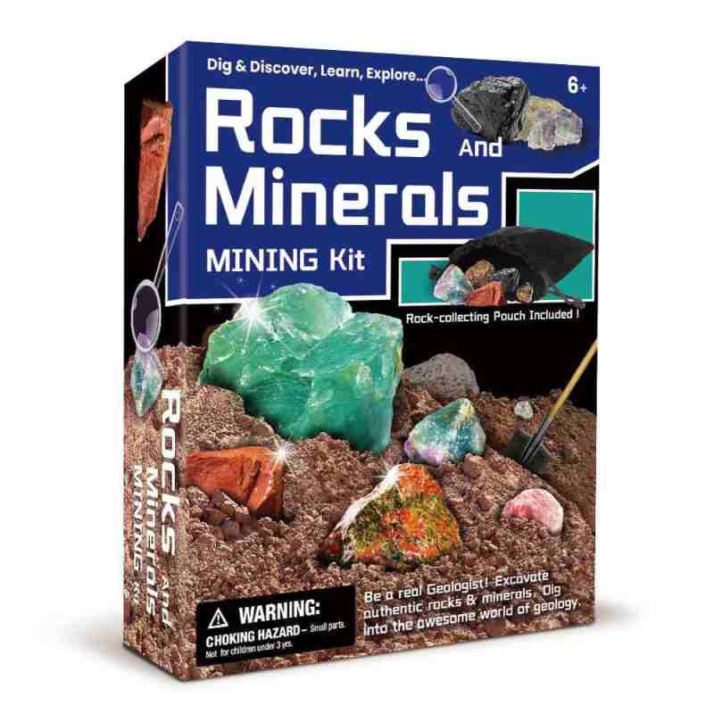 KURIOUS KIDZ ROCKS AND MINERALS MINING KIT