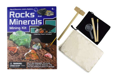 KURIOUS KIDZ ROCKS AND MINERALS MINING KIT