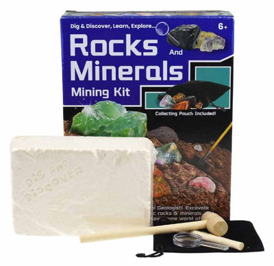 KURIOUS KIDZ ROCKS AND MINERALS MINING KIT