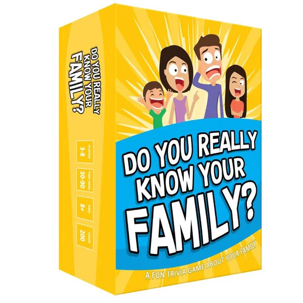 DO YOU REALLY KNOW YOUR FAMILY? TRIVIA CARD GAME