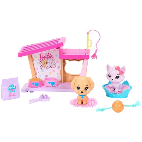 BARBIE - MY FIRST BARBIE - STARTER STORY PACK  - PUPPY AND KITTEN - Toyworld Frankston