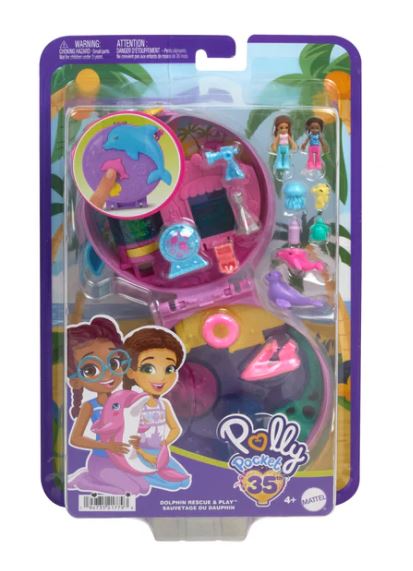 POLLY POCKET - DOLPHIN RESCUE AND PLAY COMPACT - Toyworld Frankston