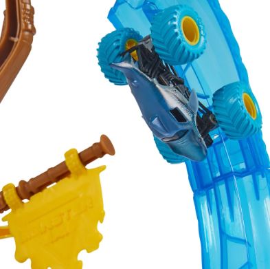 MONSTER JAM 1:64 MEGALODON'S LOOP OF DOOM PLAYSET - Toyworld Frankston