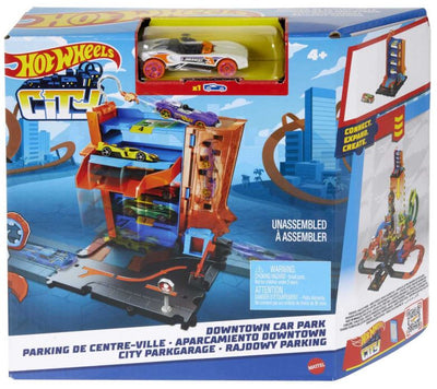HOT WHEELS DOWNTOWN CAR PARK PLAYSET - Toyworld Frankston