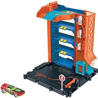 HOT WHEELS DOWNTOWN CAR PARK PLAYSET - Toyworld Frankston