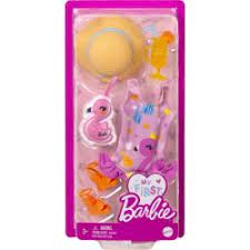 BARBIE - MY 1ST BARBIE FASHION - PINK SUN DRESS AND HAT SETWITH BALLOON - Toyworld Frankston