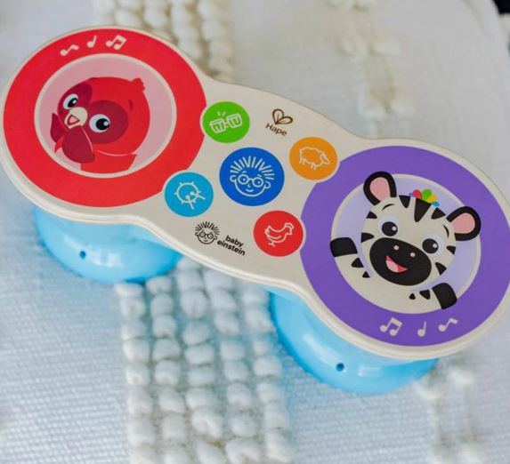 BABY EINSTEIN HAPE UPBEAT TUNES MAGIC TOUCH DRUM - Toyworld Frankston