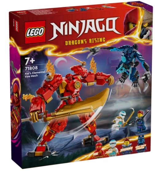 LEGO 71808 NINJAGO - KAIS ELEMENTAL FIRE MECH - Toyworld Frankston