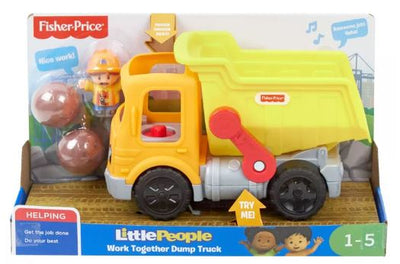 LITTLE PEOPLE - WORK TOGETHER DUMP TRUCK - Toyworld Frankston