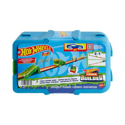 HOT WHEELS TRACK BUILDER - TOXIC SUPER JUMP - Toyworld Frankston