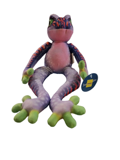 SNUGGLE BUDDIES TREE FROG 30CM - PURPLE RED
