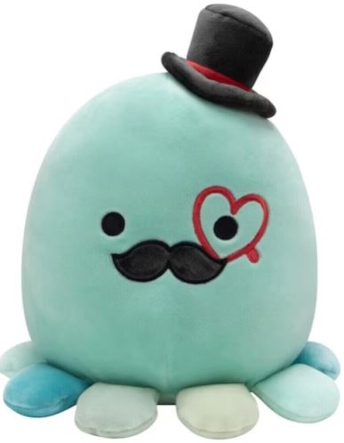 SQUISHMALLOWS - 12 INCH VALENTINE'S HEART ASSORTMENT A - EIKO THE OCTOPUS - Toyworld Frankston