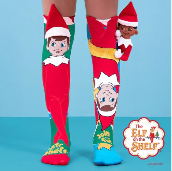 MADMIA THE ELF ON THE SHELF KNEE-HIGH SOCKS 6-99 YRS - Toyworld Frankston