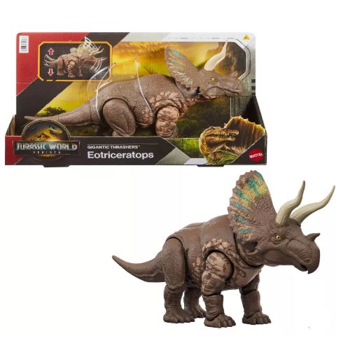 JURASSIC WORLD - GIGANTIC THRASHERS - EOTRICERATOPS - Toyworld Frankston