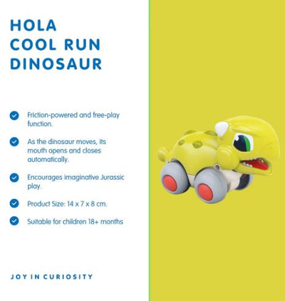 HOLA -  COOL RUN DINOSAUR - EUOPLOCEPHALUS - Toyworld Frankston