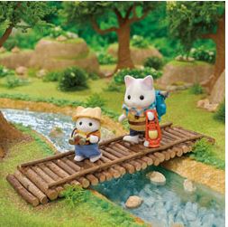 SYLVANIAN FAMILIES - EXCITING EXPLORATION SET - LATTE CAT BROTHER AND BABY - Toyworld Frankston