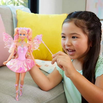 BARBIE FASHION FANTASTICAL COLOUR CHANGING FAIRY DOLL - Toyworld Frankston