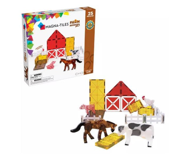 MAGNA-TILES FARM ANIMALS 25 PIECE SET | Toyworld Frankston