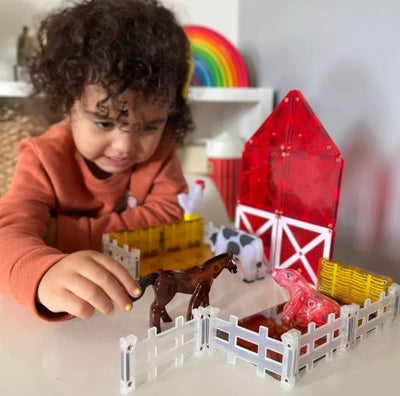 MAGNA-TILES FARM ANIMALS 25 PIECE SET - Toyworld Frankston