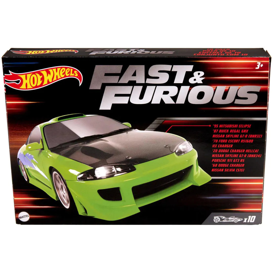 HOTWHEELS FAST & FURIOUS 10 PACK - Toyworld Frankston
